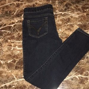 Dark-wash girls jeans